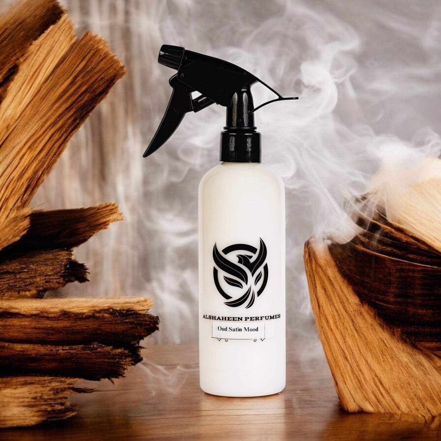 Alshaheen Perfumes Oud Satin Home Freshener Lifestyle Shot