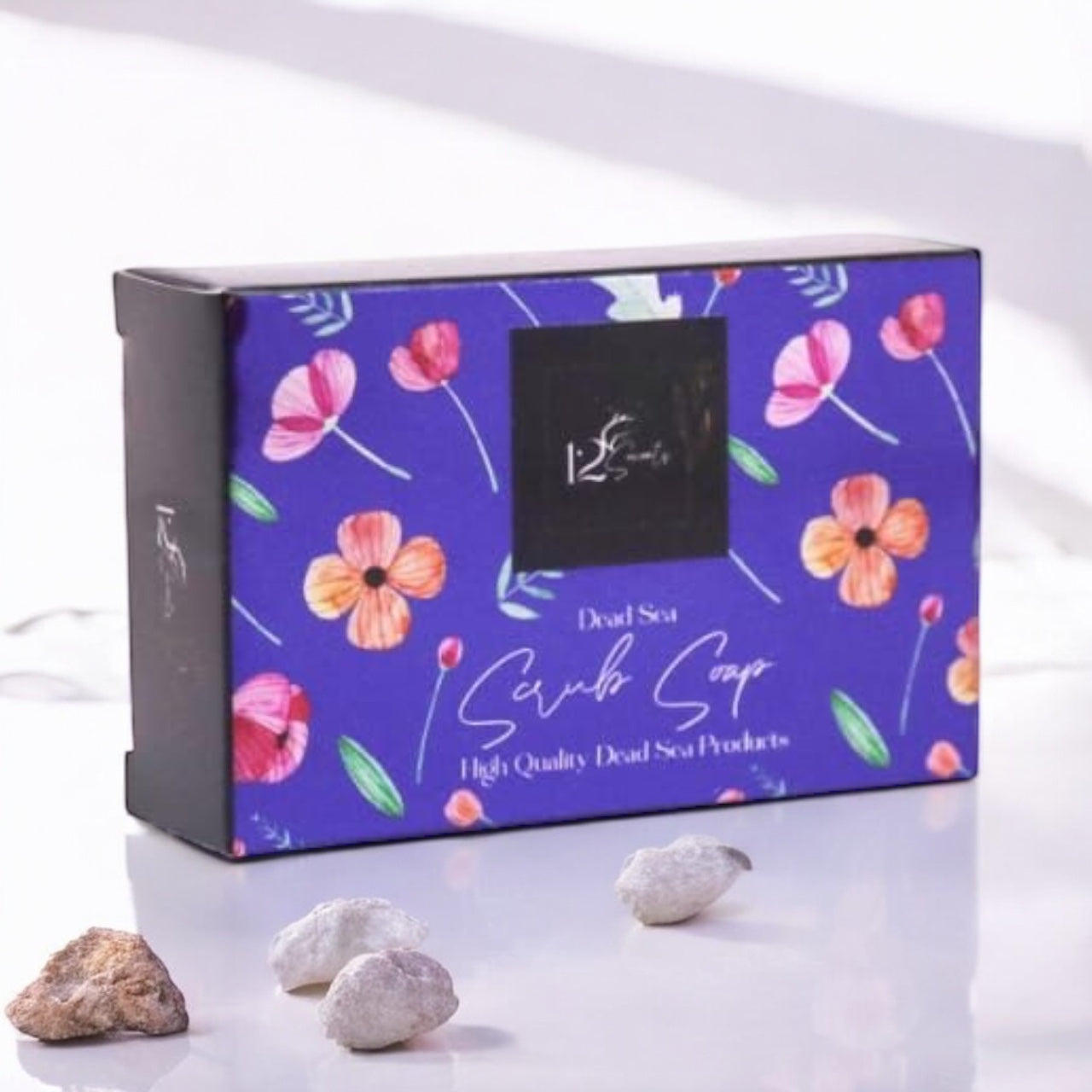 Alshaheen Perfumes Dead Sea Scrubbing Soap Texture Close-Up
