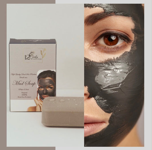 Alshaheen Perfumes Dead Sea Black Mud Soap Bar