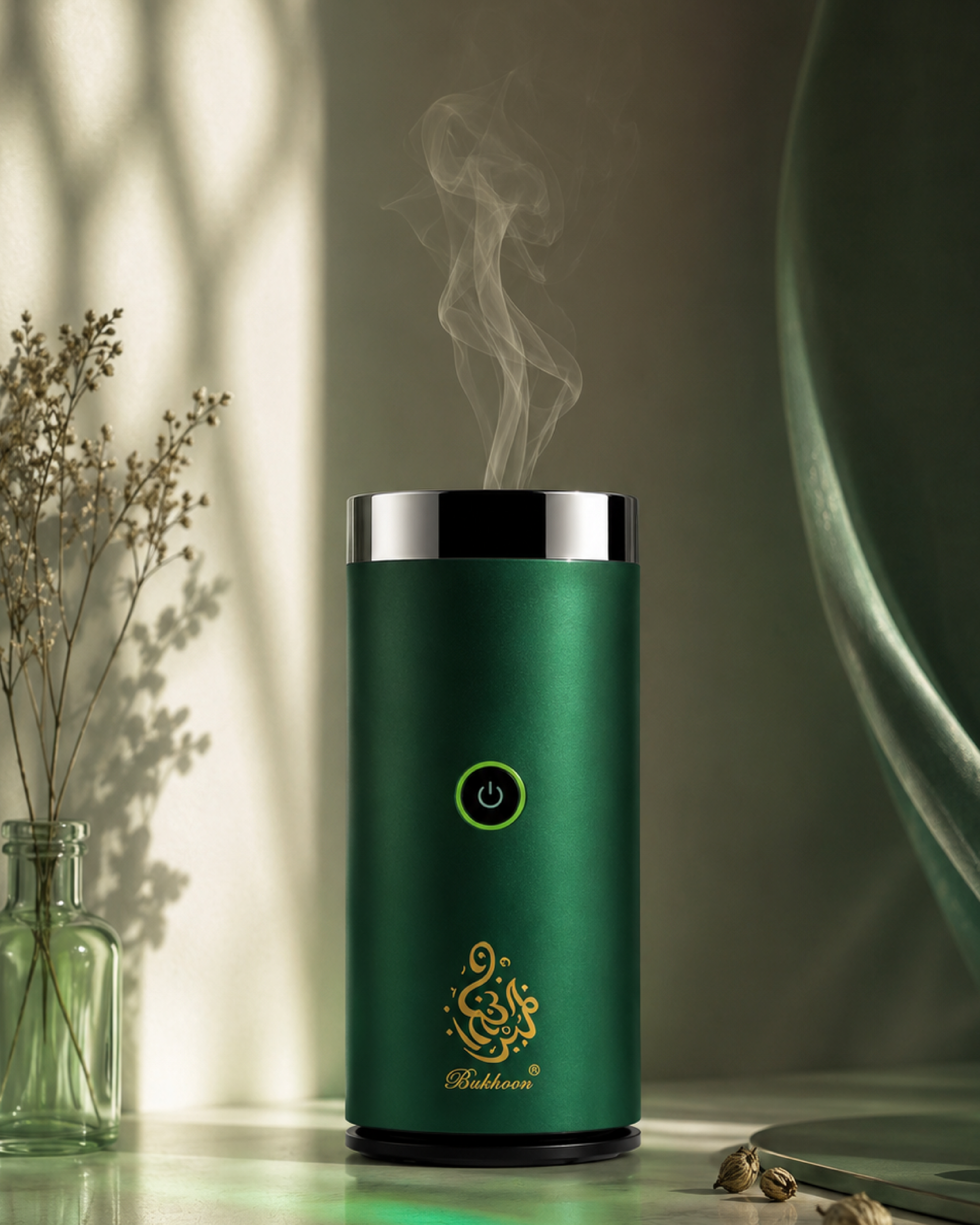 Alshaheen Perfumes Arabic Bukhoor Electric Burner Green
