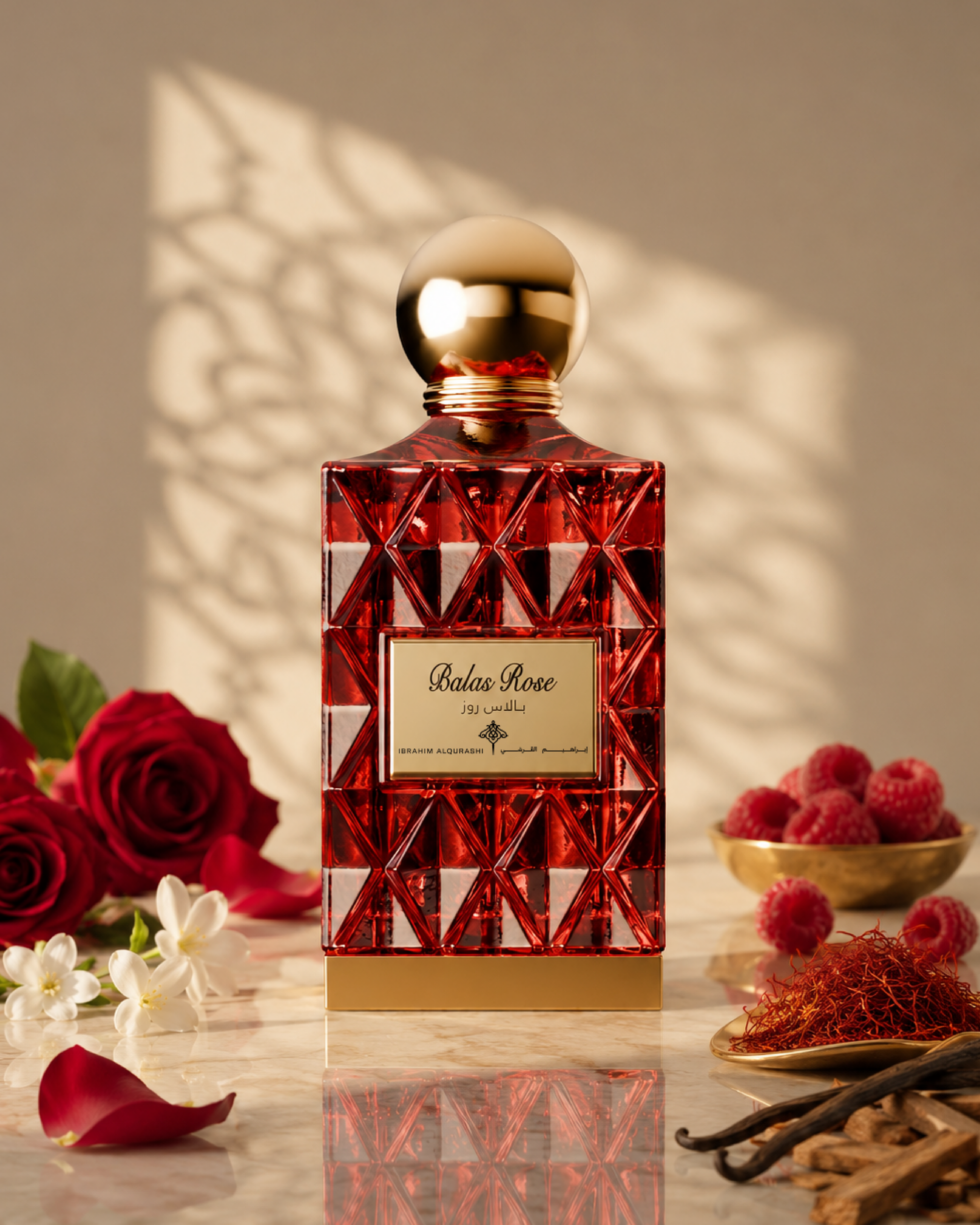 Alshaheen Perfumes Ibrahim Al-Qurashi Balas Rose 75ml
