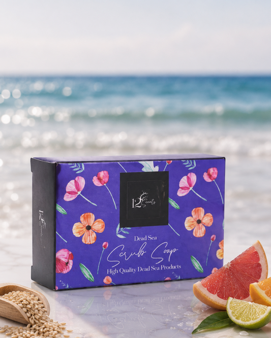 Alshaheen Perfumes Dead Sea Scrubbing Soap Grapefruit Orange Bar