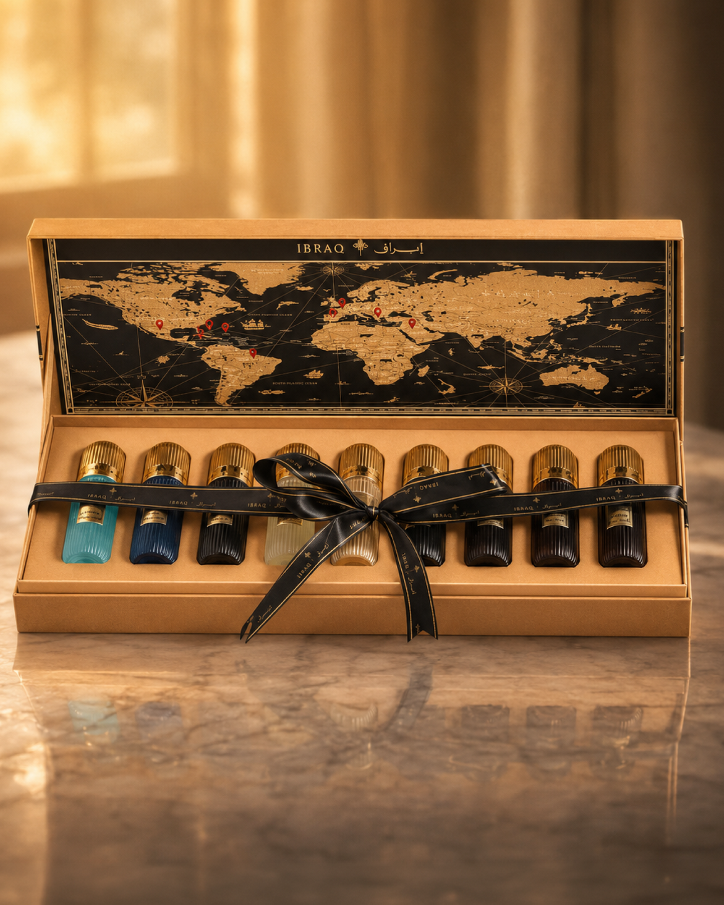 Alshaheen Perfumes Ibrahim Al-Qurashi Tobacco Mini Collection 9 in 1 20ml