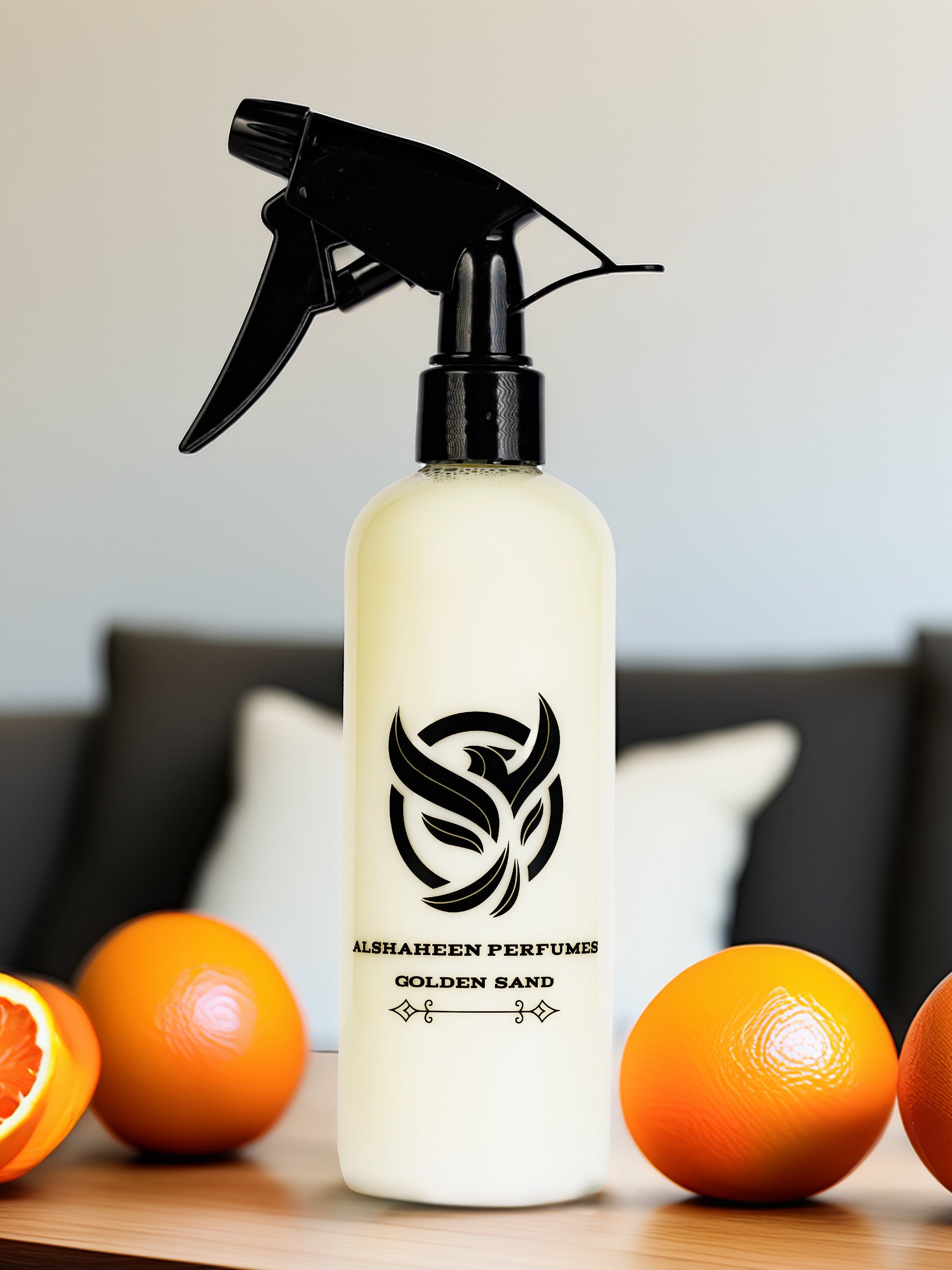 Alshaheen Perfumes Golden Sand Home Freshener Collection Display