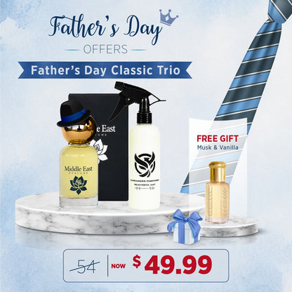 Alshaheen Perfumes Father's Day Classic Trio Gift Bundle