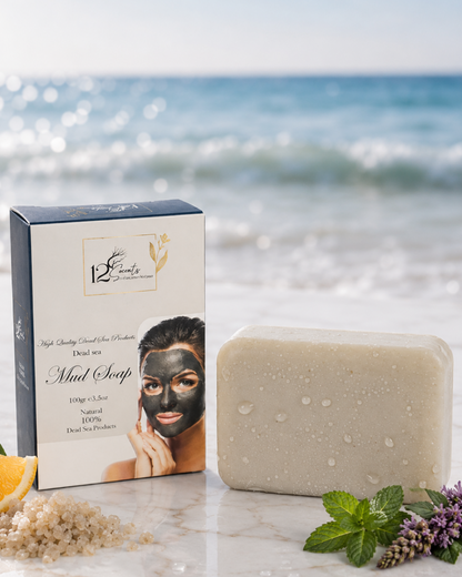 Alshaheen Perfumes Dead Sea Black Mud Soap Bar