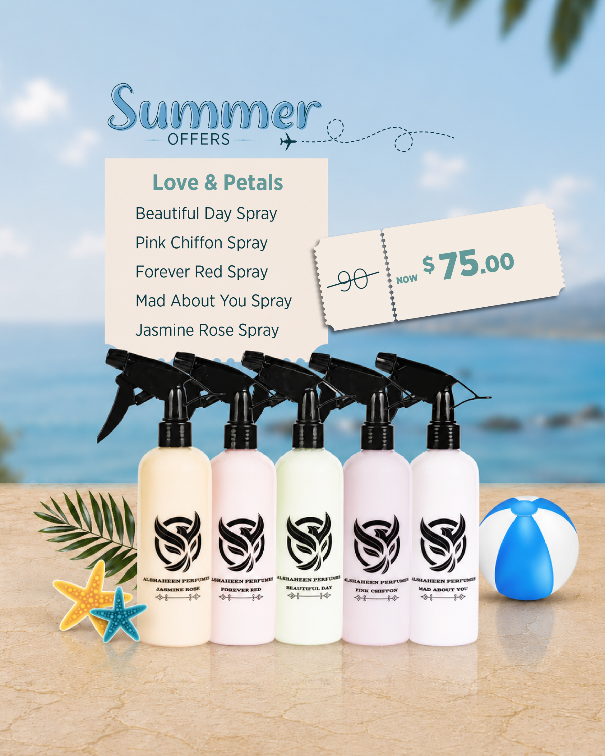 Alshaheen Perfumes Love and Petals Floral Fragrance Collection